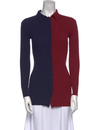 Staud Long Sleeve Polo