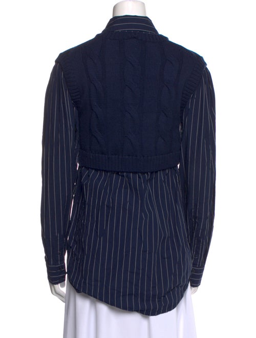 Staud Wool Striped Button-Up Top