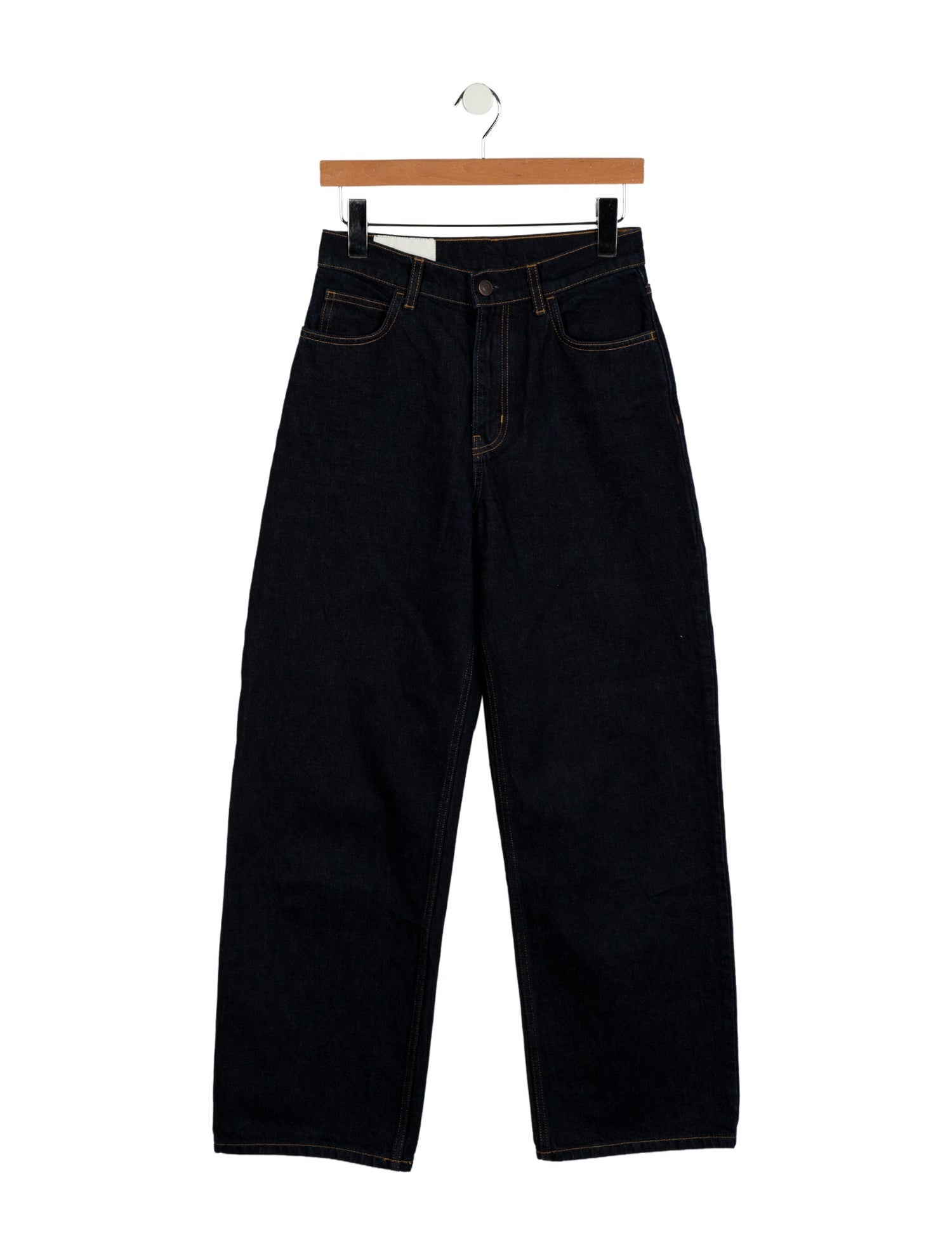 Staud Mid-Rise Wide Leg Jeans
