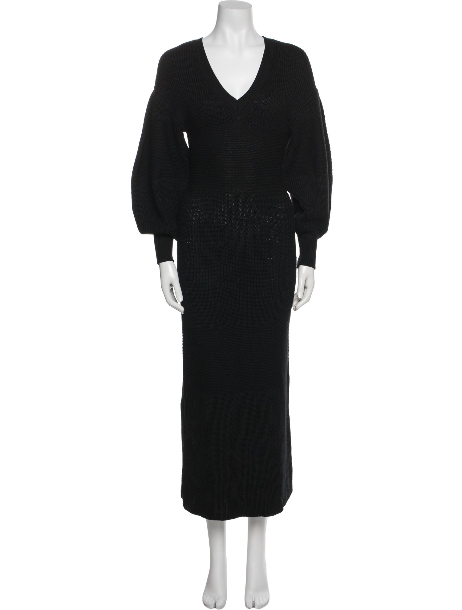 Staud V-Neck Long Dress