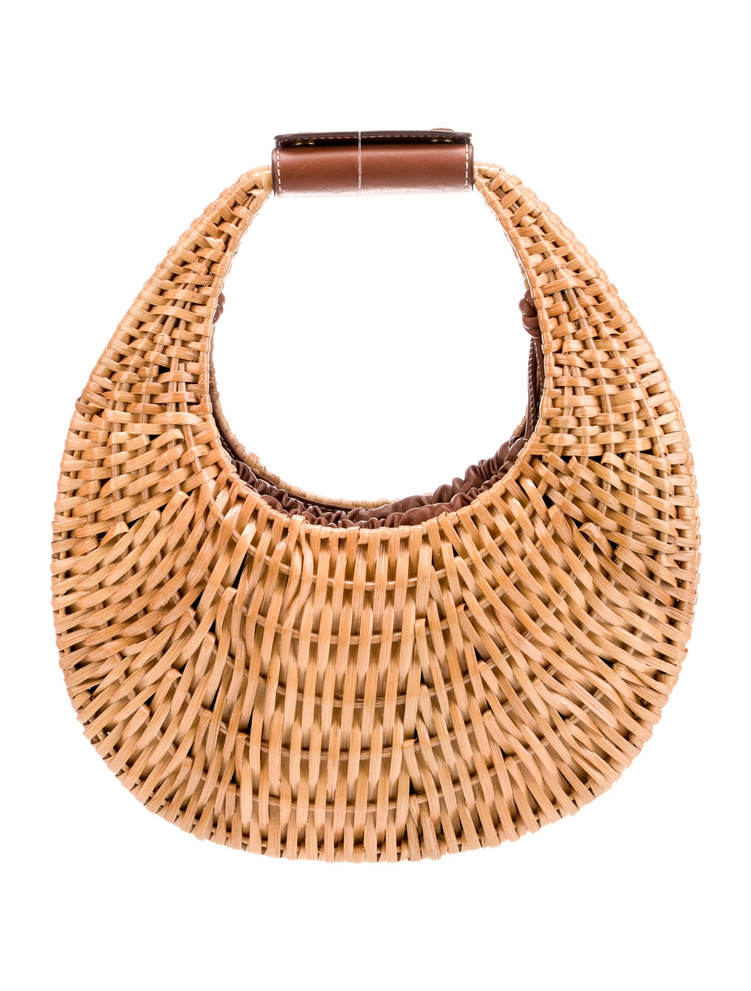 Staud Straw Top Handle Bag