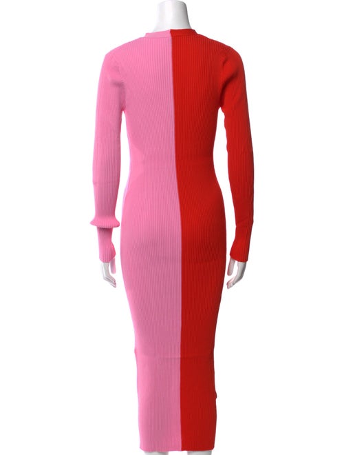 Staud V-Neck Long Dress