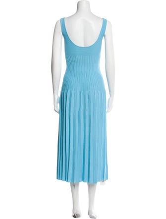 Staud Square Neckline Midi Length Dress