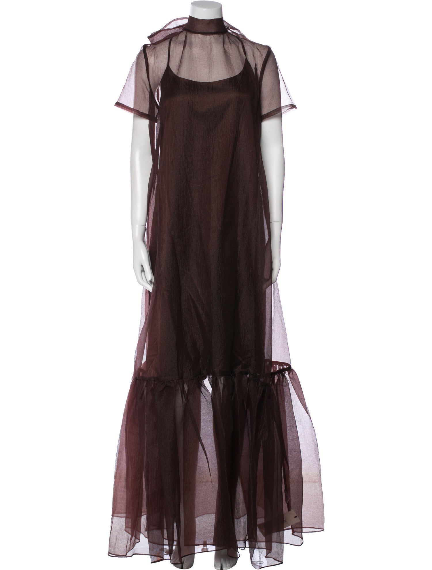 Staud Mock Neck Long Dress