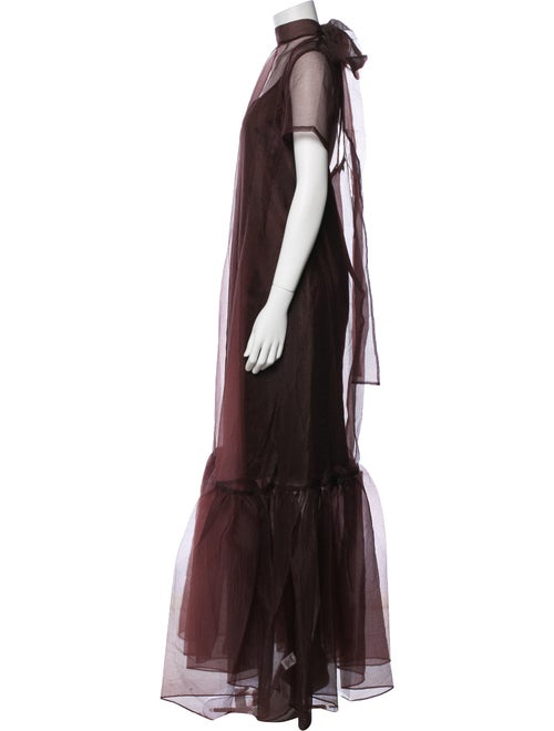 Staud Mock Neck Long Dress