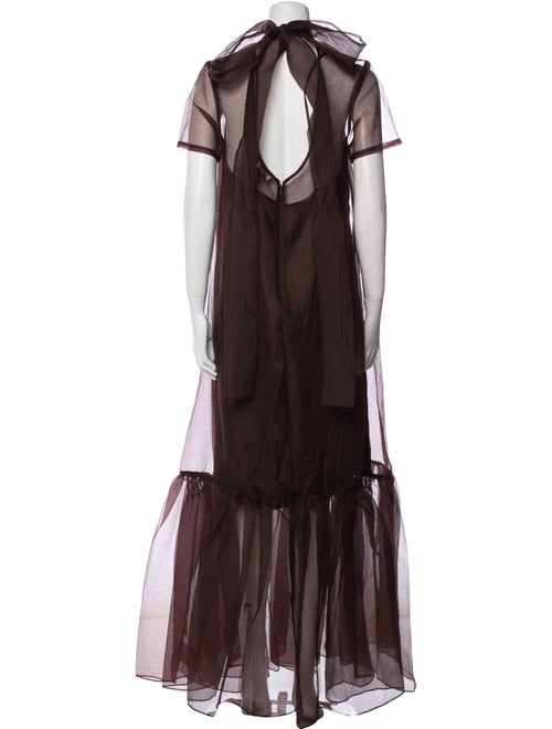 Staud Mock Neck Long Dress