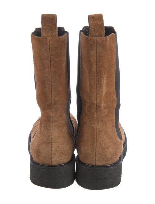 Staud Suede Colorblock Pattern Chelsea Boots