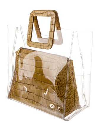 Staud PVC Top Handle Bag