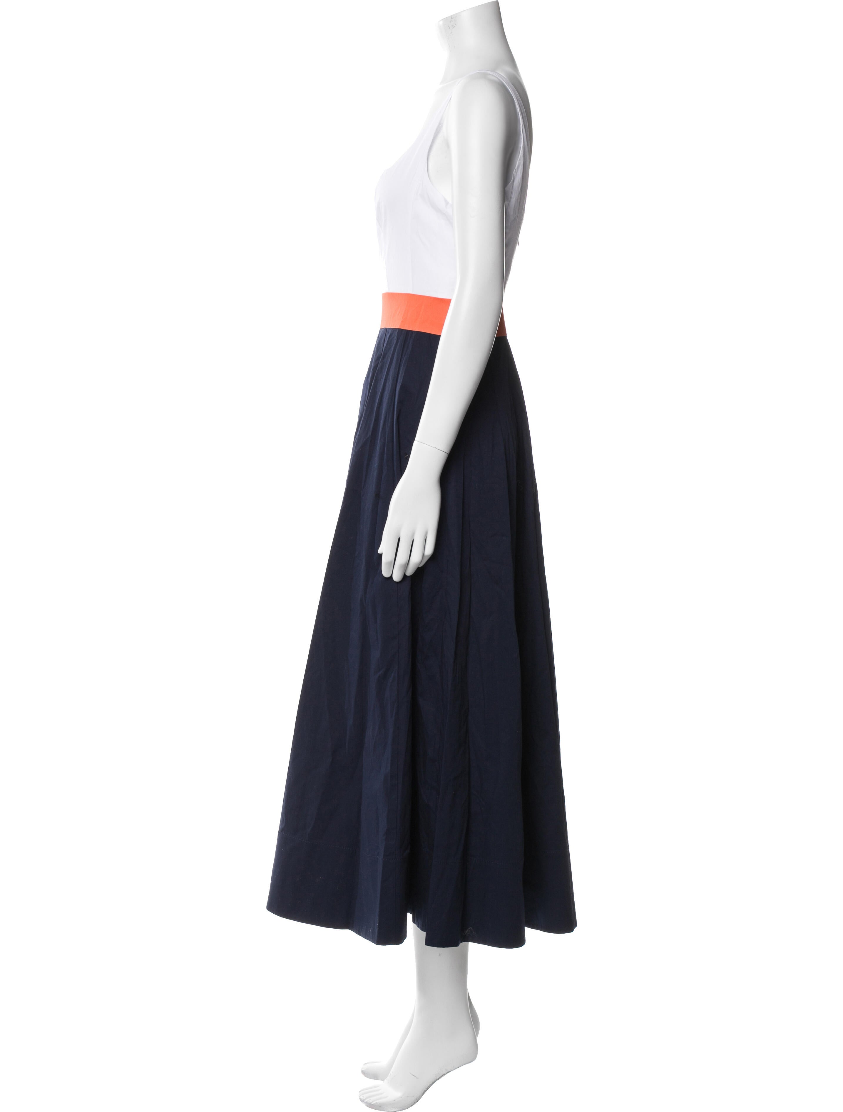 Staud Colorblock Pattern Long Dress w/ Tags