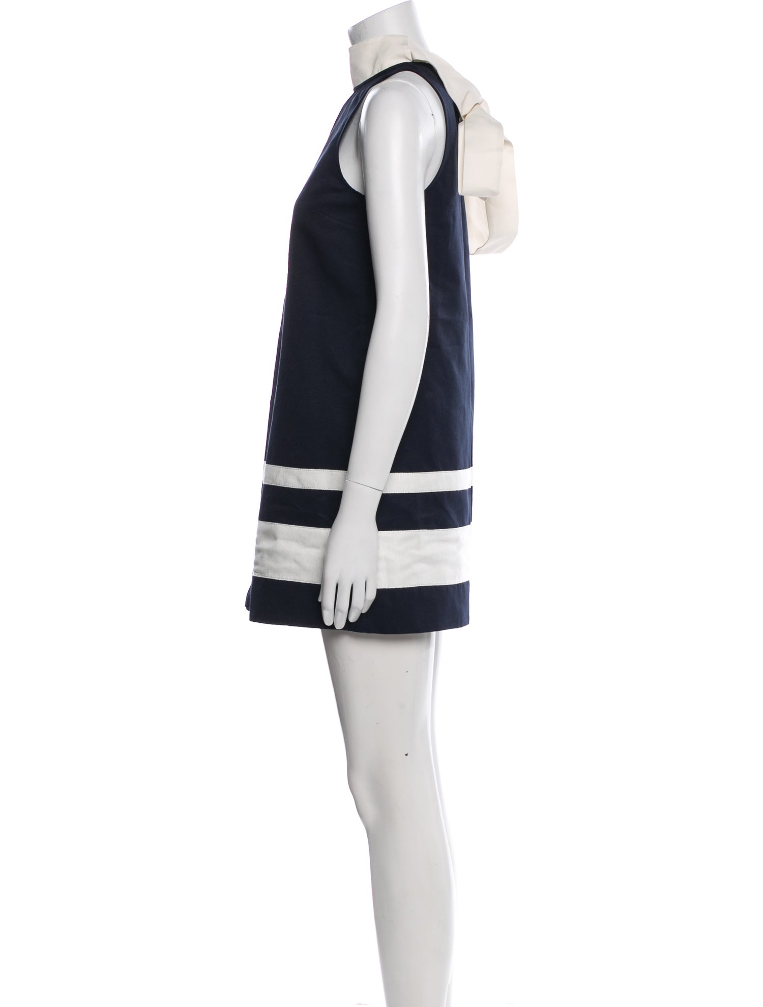 Staud Colorblock Pattern Mini Dress