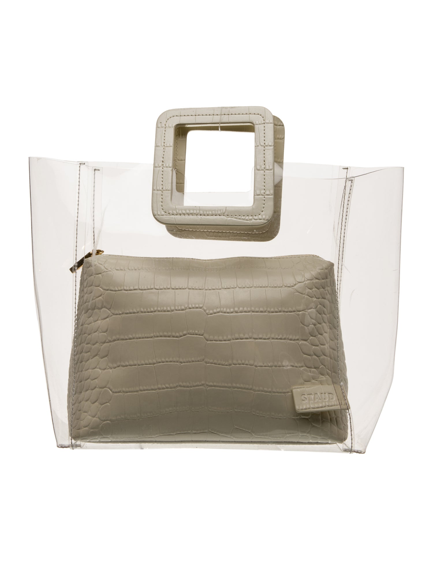Staud PVC Top Handle Bag