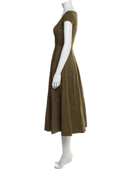Staud Square Neckline Midi Length Dress