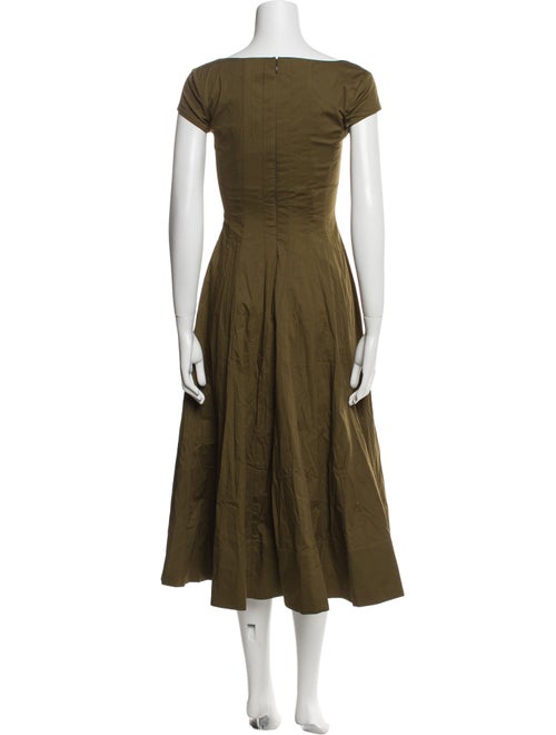 Staud Square Neckline Midi Length Dress