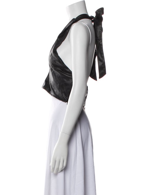 Staud V-Neck Sleeveless Crop Top