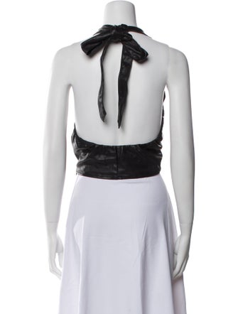 Staud V-Neck Sleeveless Crop Top