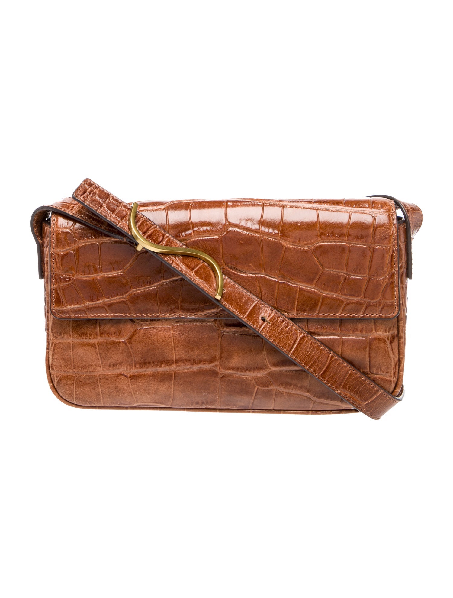 Staud Embossed Leather Shoulder Bag