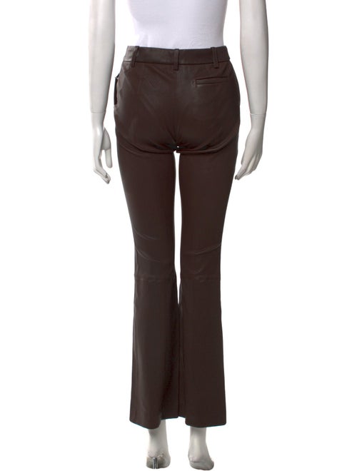 Staud Lamb Leather Straight Leg Pants