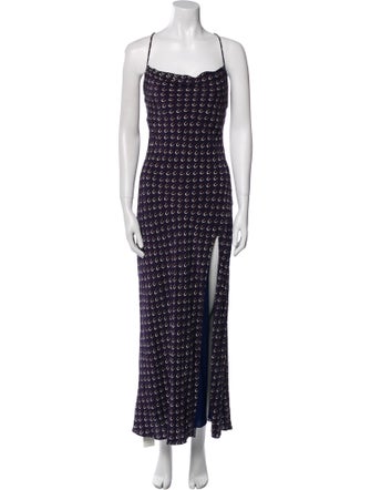 Staud Printed Long Dress