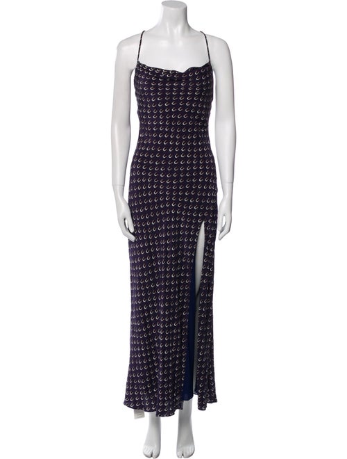 Staud Printed Long Dress