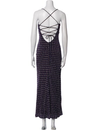 Staud Printed Long Dress