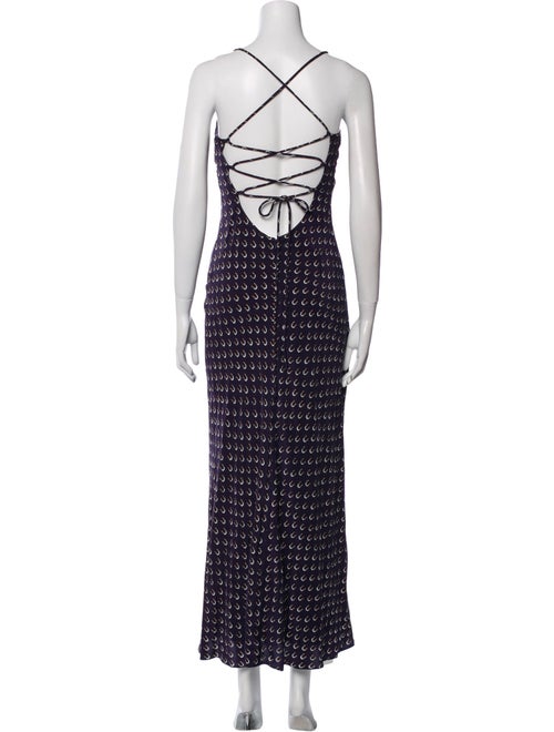 Staud Printed Long Dress