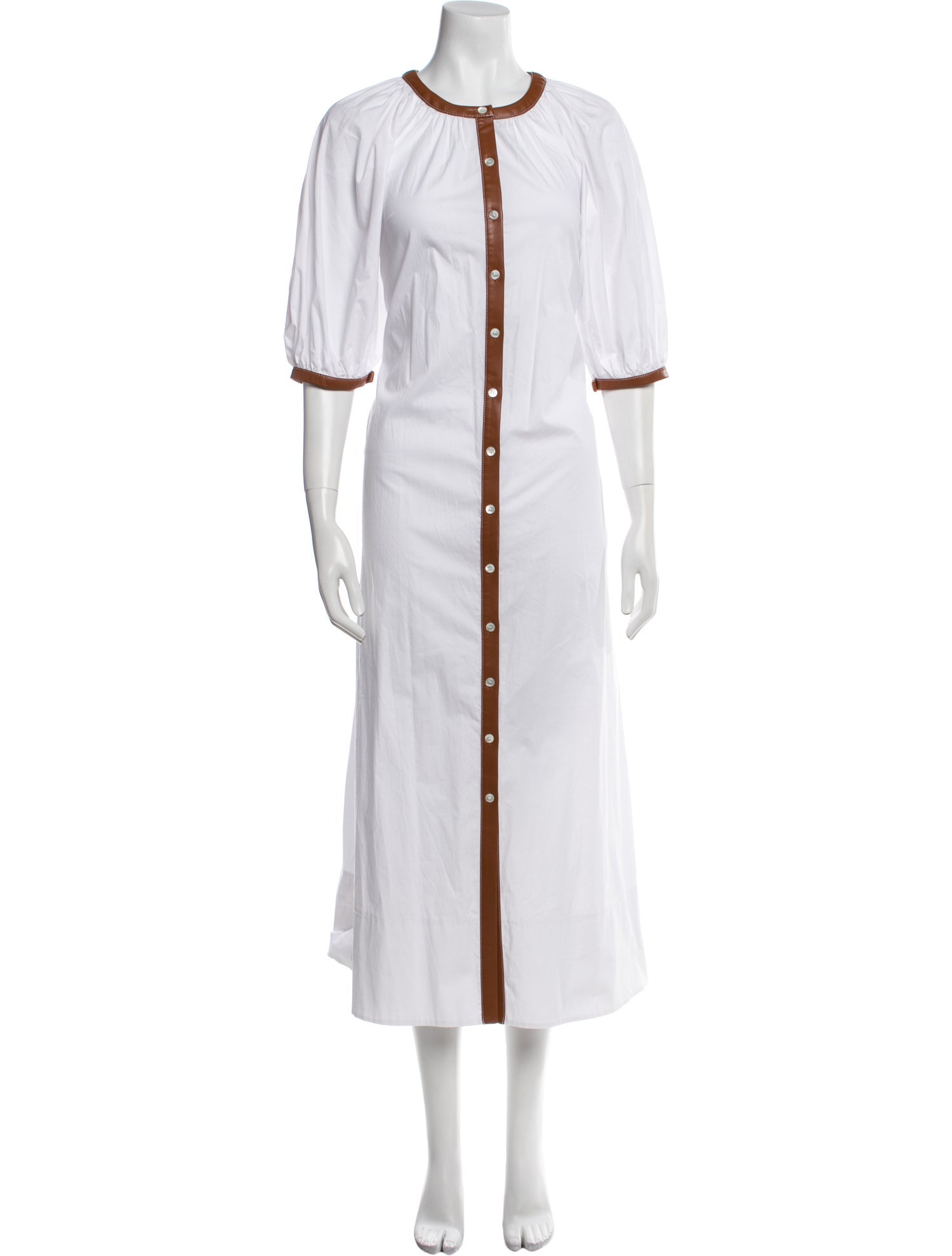 Staud Crew Neck Long Dress