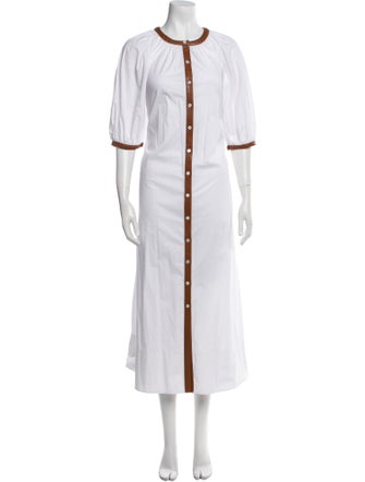 Staud Crew Neck Long Dress