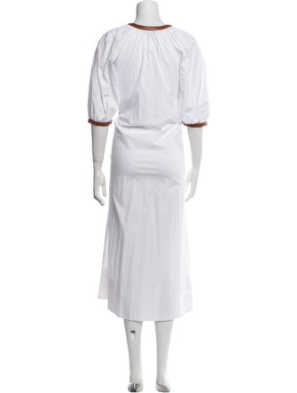 Staud Crew Neck Long Dress