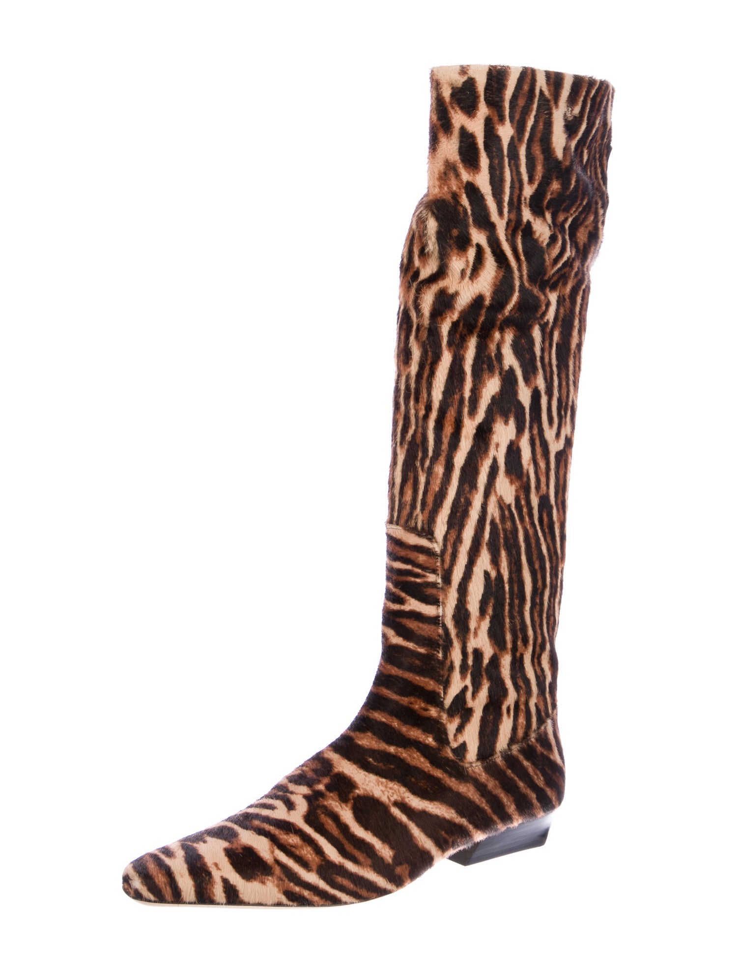 Staud Ponyhair Animal Print Boots