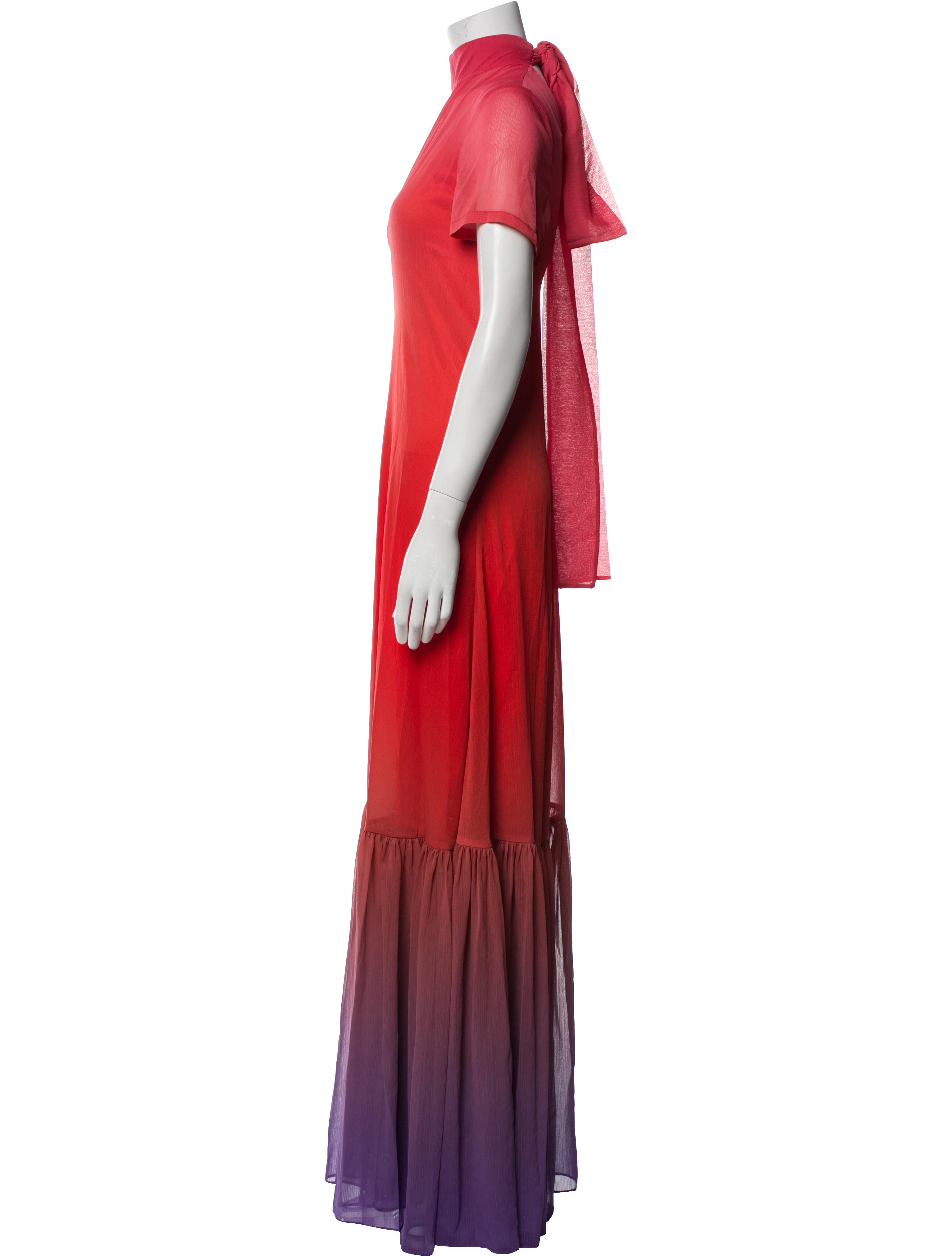 Staud Mock Neck Long Dress