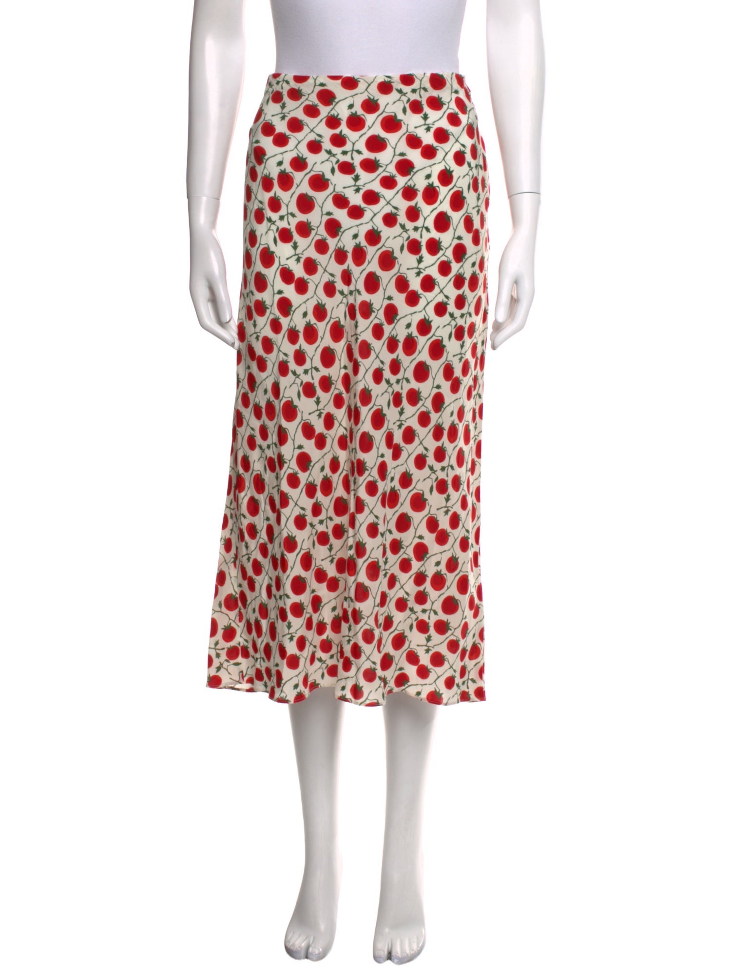 Staud Printed Midi Length Skirt