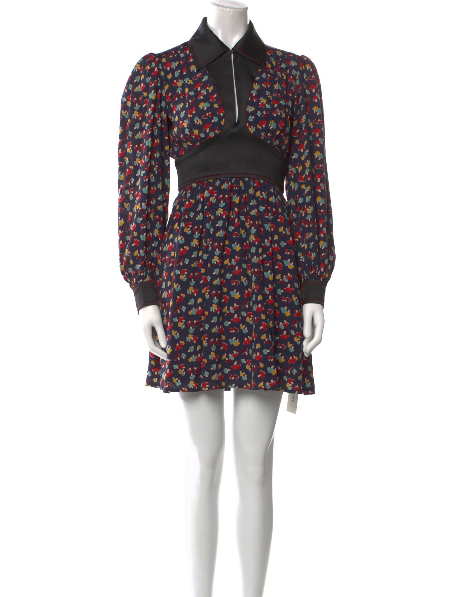 Staud Floral Print Mini Dress