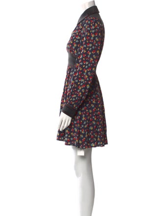Staud Floral Print Mini Dress