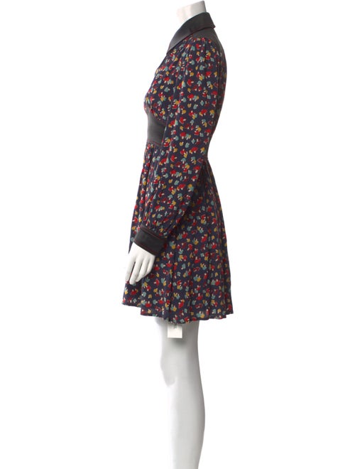 Staud Floral Print Mini Dress