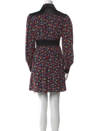 Staud Floral Print Mini Dress