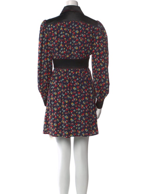 Staud Floral Print Mini Dress