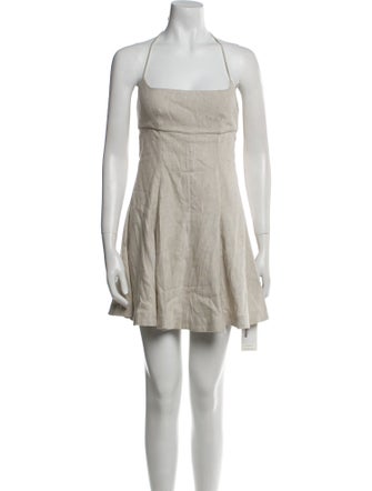 Staud Linen Mini Dress
