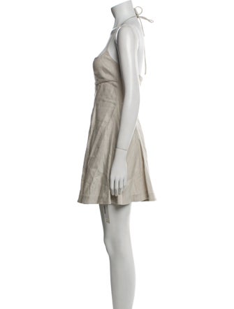 Staud Linen Mini Dress