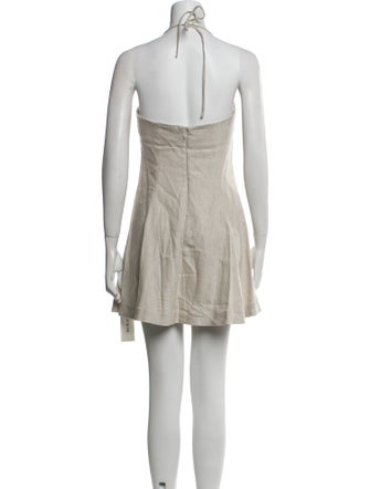 Staud Linen Mini Dress