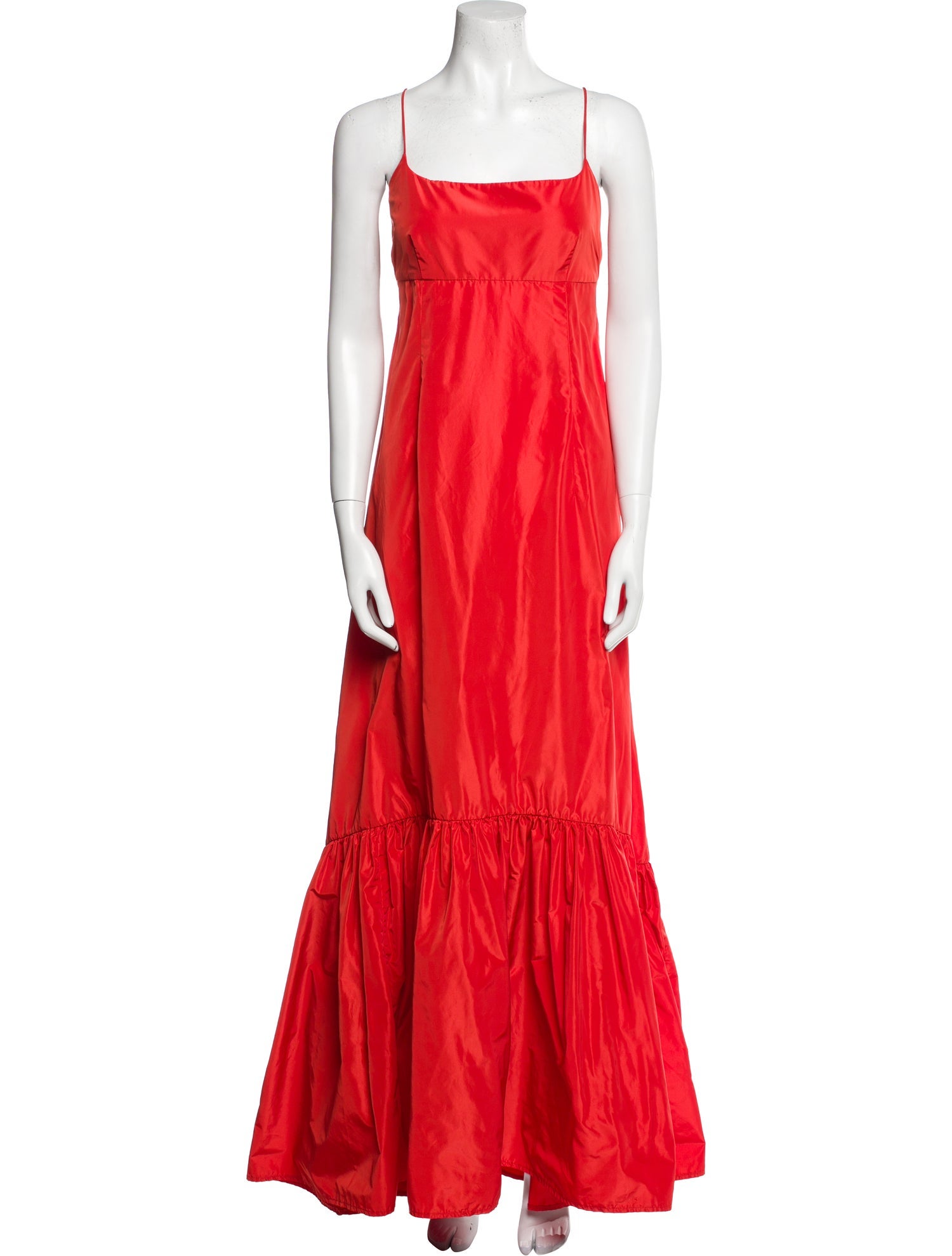 Staud Square Neckline Long Dress