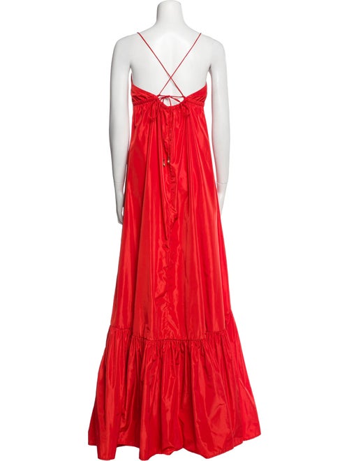 Staud Square Neckline Long Dress