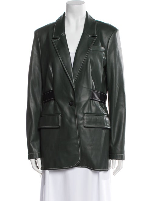 Staud Faux Leather Blazer