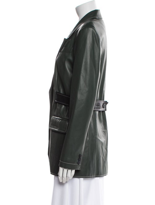 Staud Faux Leather Blazer