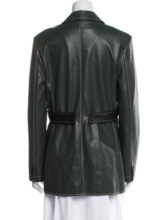 Staud Faux Leather Blazer