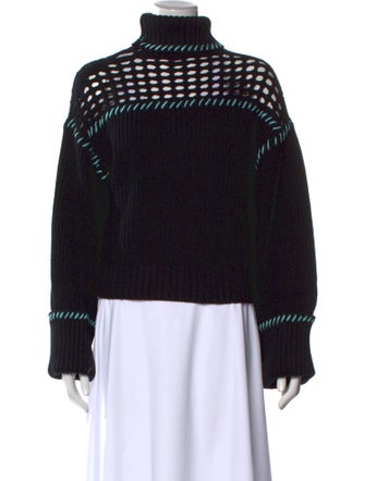 Staud Striped Turtleneck Sweater