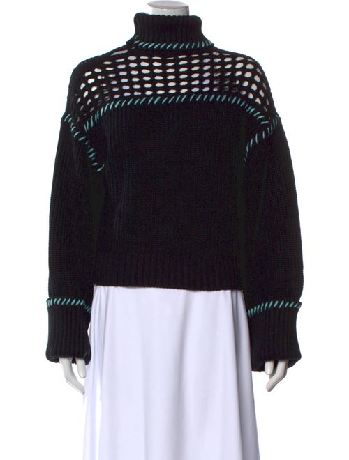 Staud Striped Turtleneck Sweater