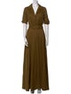 Staud V-Neck Long Dress