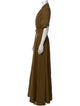 Staud V-Neck Long Dress
