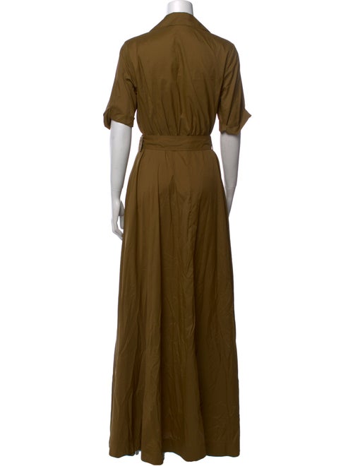 Staud V-Neck Long Dress