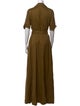 Staud V-Neck Long Dress
